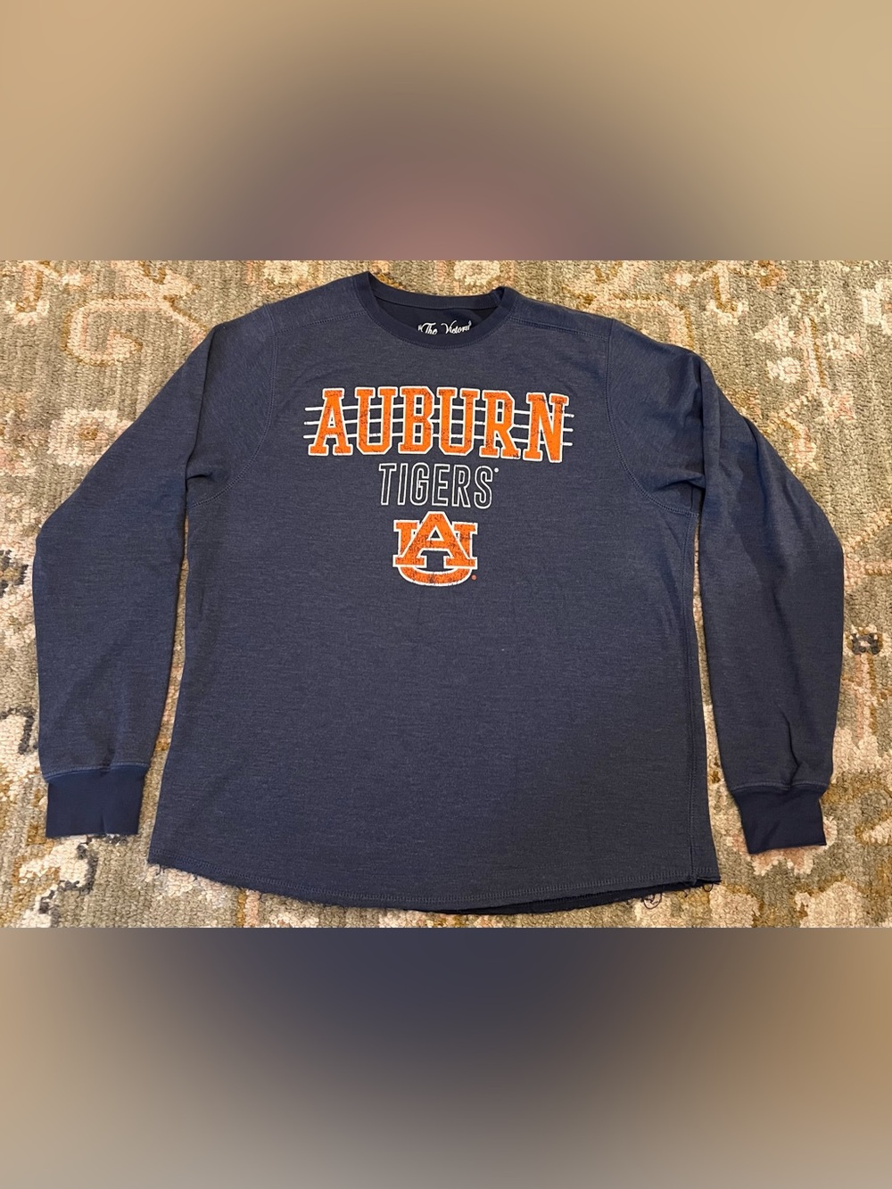Auburn Tigers The Victory Long Sleeve Shirt Men’s Size Medium Color Blue Grey